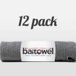 Fishing Towel Value 12 pack Gray
